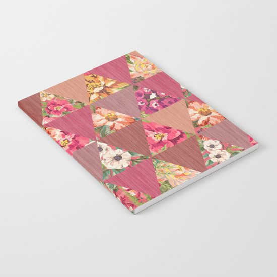 GEOMETRIC MODERN FLOWERS Notebook