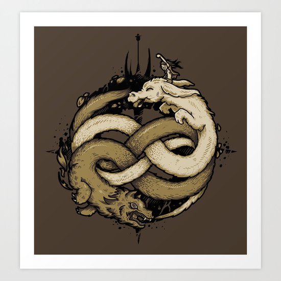 NEVERENDING FIGHT Art Print
