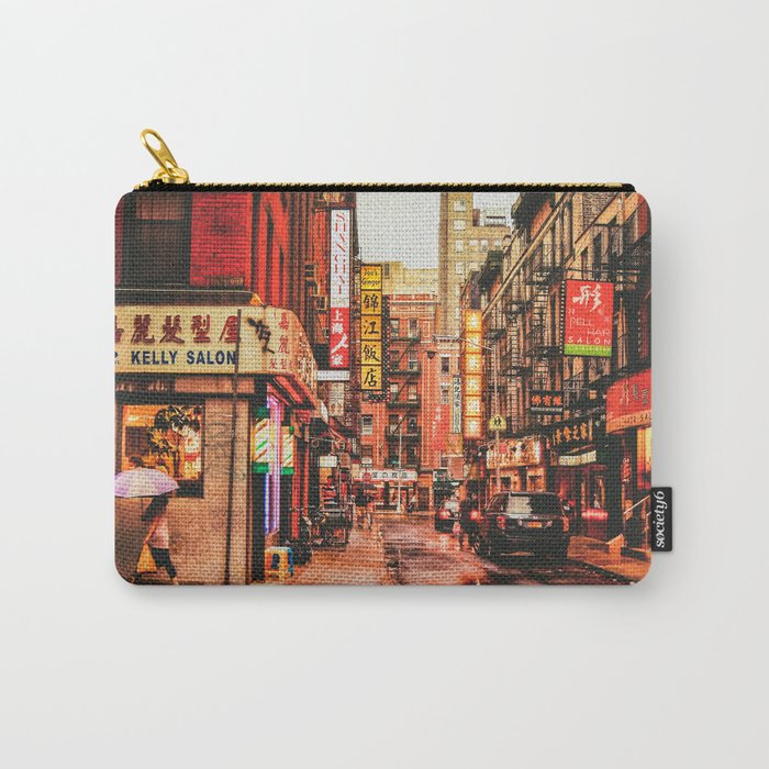 New York City Rain in Chinatown Carry-All Pouch