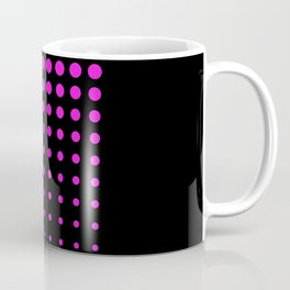 Pink Dots on Black Coffee Mug