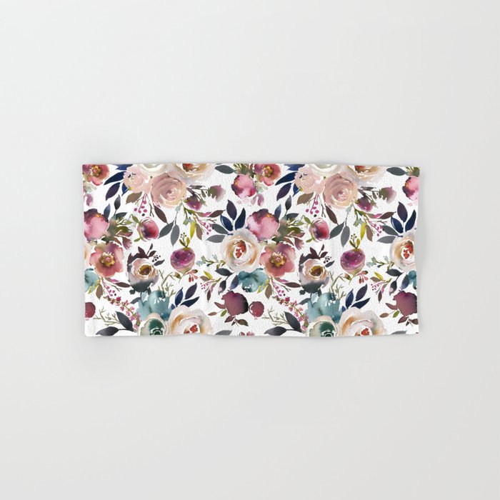 Dusty Rose Vol. 2 Hand Bath Towel by Laura Kate Art Society6