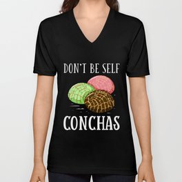 Pan Dulce Concha Mexican Bread V Neck T Shirt