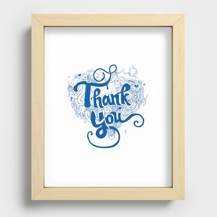 Thank You Recessed Framed Print