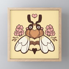 Little Fauna - Honeybee Heartbeat Framed Mini Art Print
