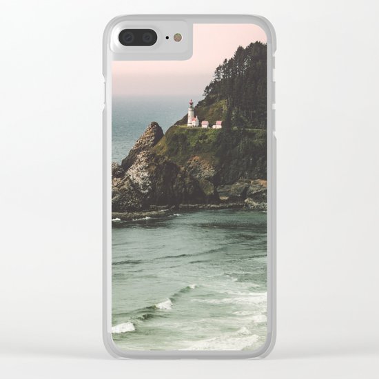 Pacific Northwest Grandeur - Heceda Lighthouse Clear iPhone Case