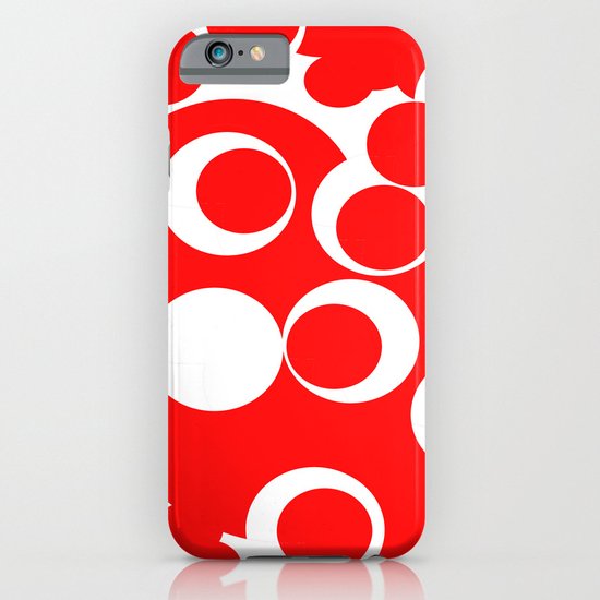 red circles iPhone & iPod Case