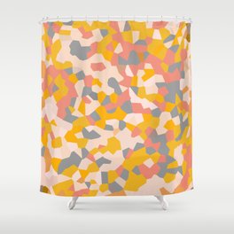 Exhale Arise Yellow Sun Pink Shower Curtain
