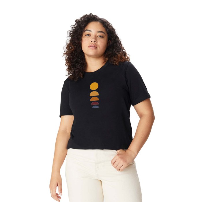 Minimal Sunrise Sunset Shapes T Shirt by colour poems | Society6