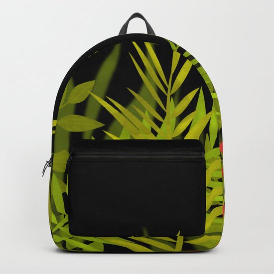 The leaves and berries. Backpack