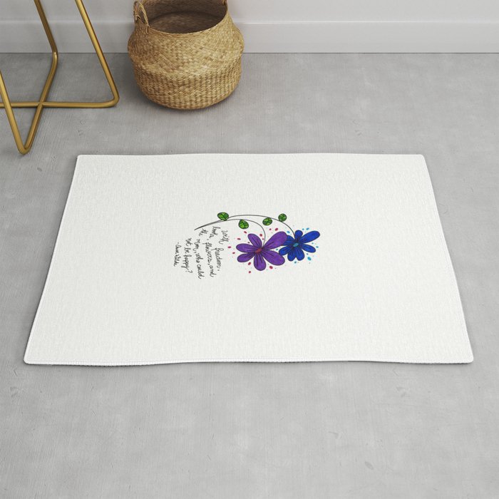 Flower happiness Rug