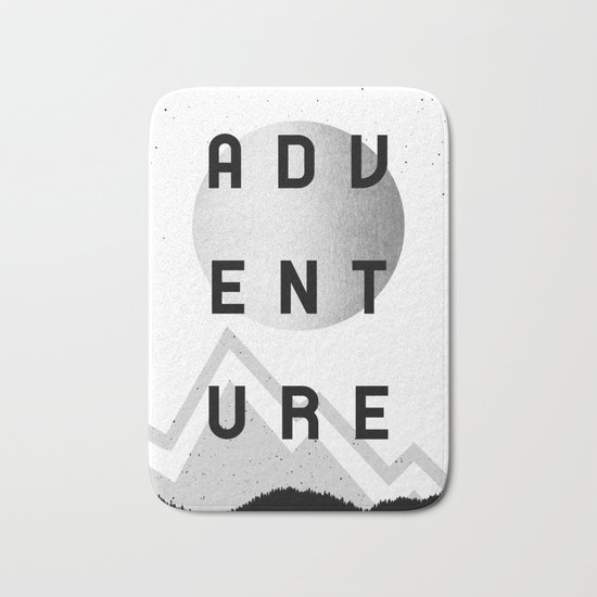 Adventure Silver Sunrise Bath Mat