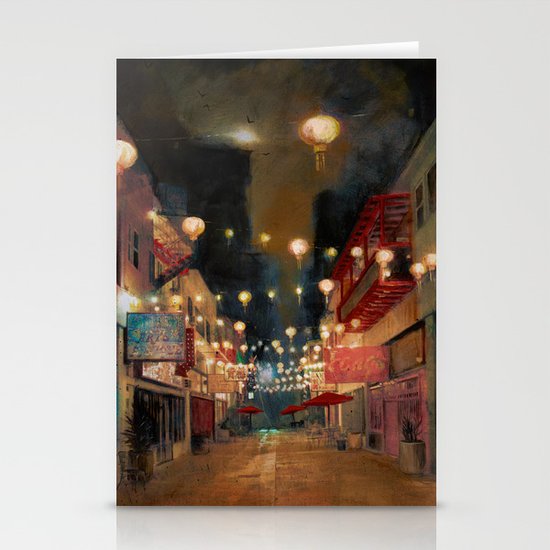 Lights on Chung King Stationery Cards