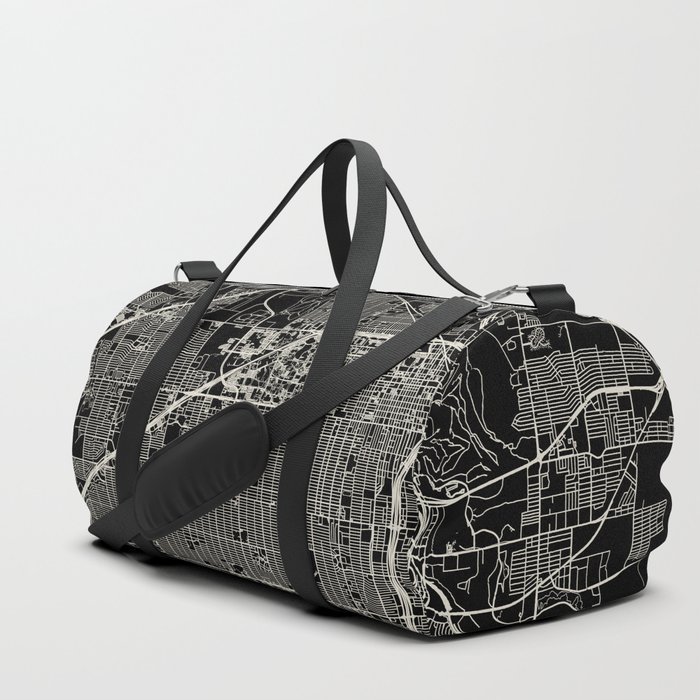 Lubbock City Map Duffle Bag