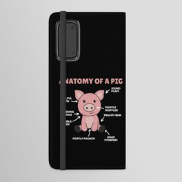 Funny Explanation Of A Pig's Anatomy Android Wallet Case