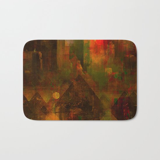 Pyramidal city Bath Mat