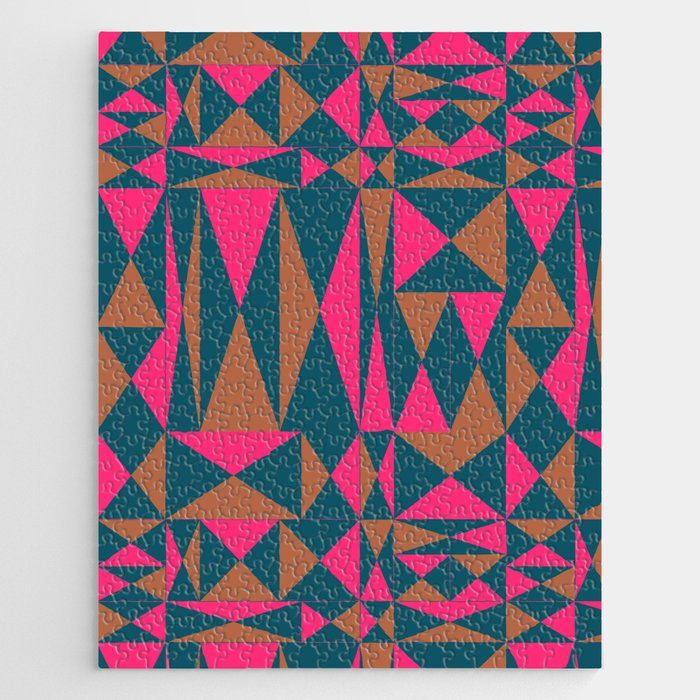 Abstraction_GEOMETRIC_TRIANGLE_MERRY_POP_ART_PATTERN_1130A Jigsaw Puzzle
