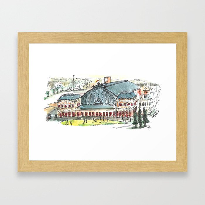 Train Station Framed Art Print