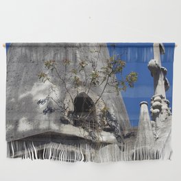 Argentina Photography - Old Church Overgrown By Plants Wall Hanging