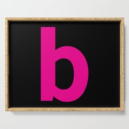 letter B (Magenta & Black) Serving Tray