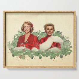 Sisters - A Merry White Christmas Serving Tray