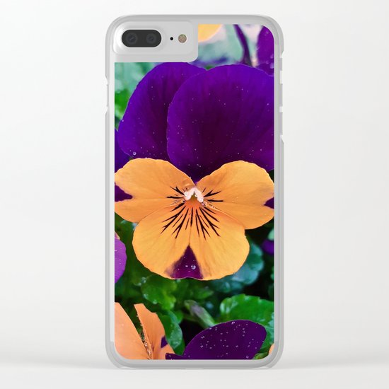 Pansy; Clear and Calm Clear iPhone Case