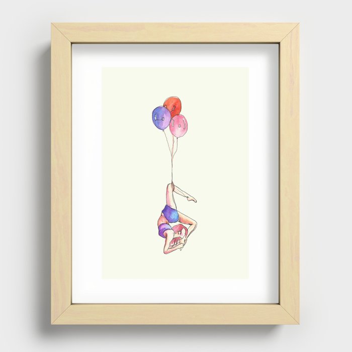 Aerial dancer Recessed Framed Print