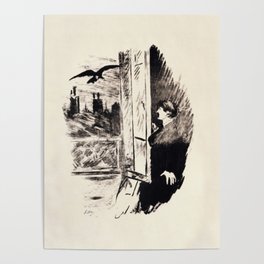  Raven - Edouard Manet Le Corbeau Poster