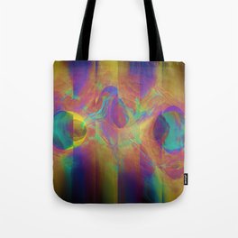 Colorful Neon Stripes Tote Bag