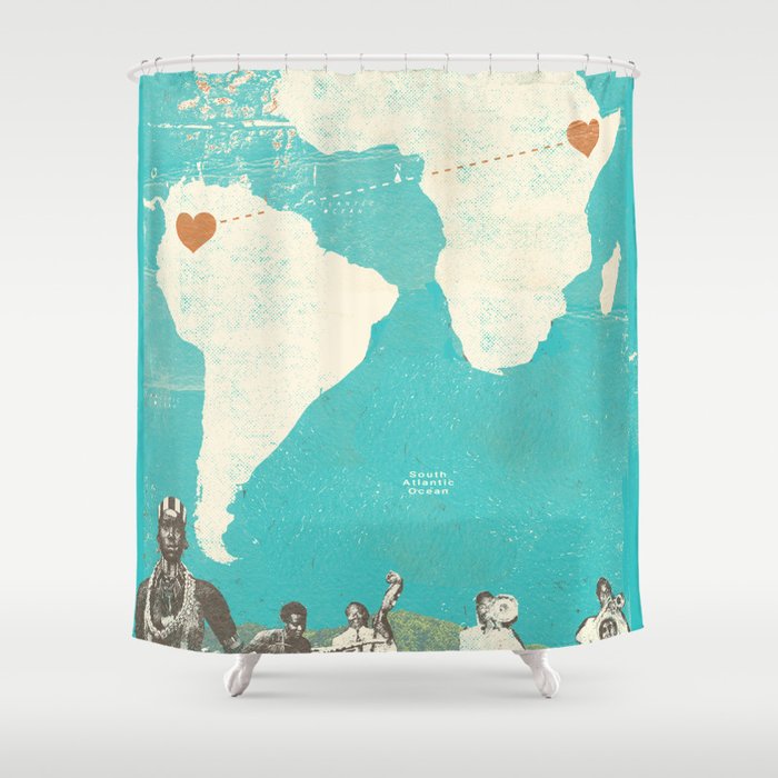 SOUTH AMERICAN + AFRICAN MUSIC Shower Curtain