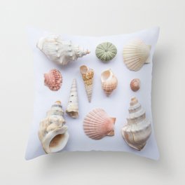 Shell collection Throw Pillow