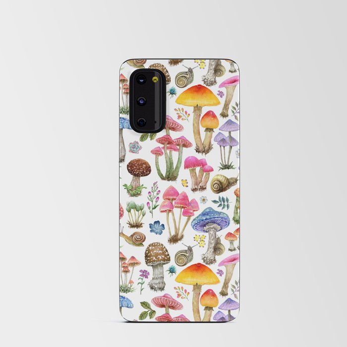 Watercolor Mushroom #2 Android Card Case