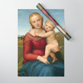 The Small Cowper Madonna, 1505 by Raphael Wrapping Paper