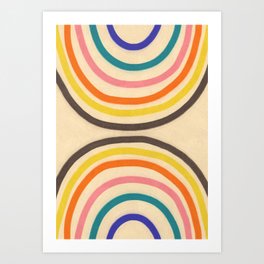 Chasing rainbows Art Print