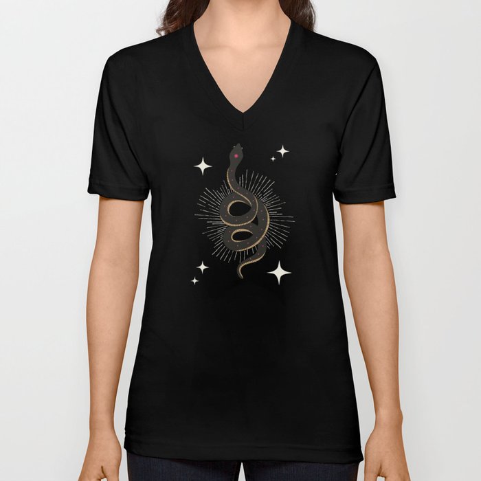 Slither - Gray V Neck T Shirt