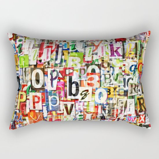 Letters Rectangular Pillow