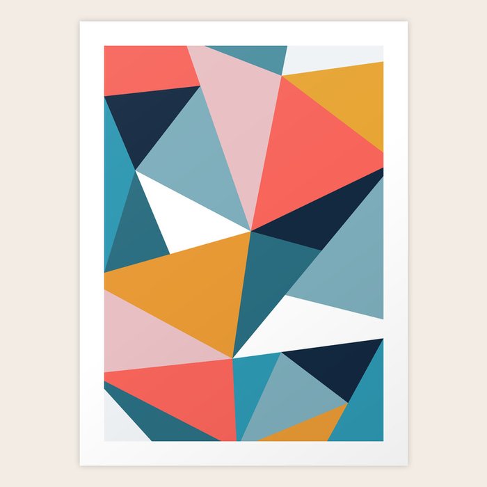 Modern Geometric 35 Art Print by The Old Art Studio | Society6