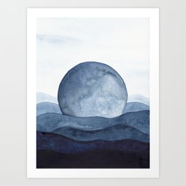 Moon Landscape Art Print