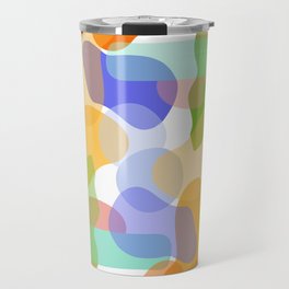 Spring summer vibrant colours abstract shapes Travel Mug