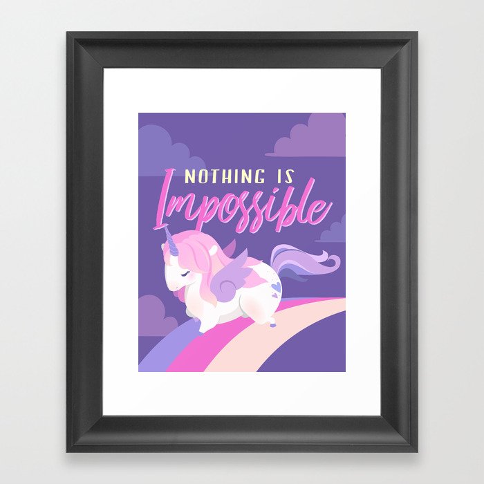 Nothing Is Impossible Framed Art Print