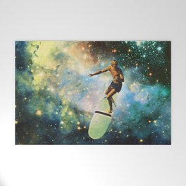 Cosmic Surfer Welcome Mat