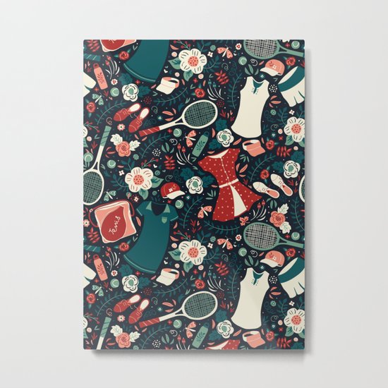 Tennis Style Metal Print