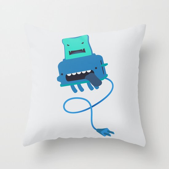 Toast made me do it Throw Pillow
