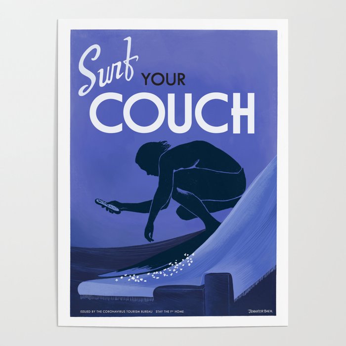 Surf Your Couch Poster