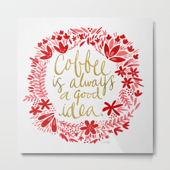 Coffee Metal Print