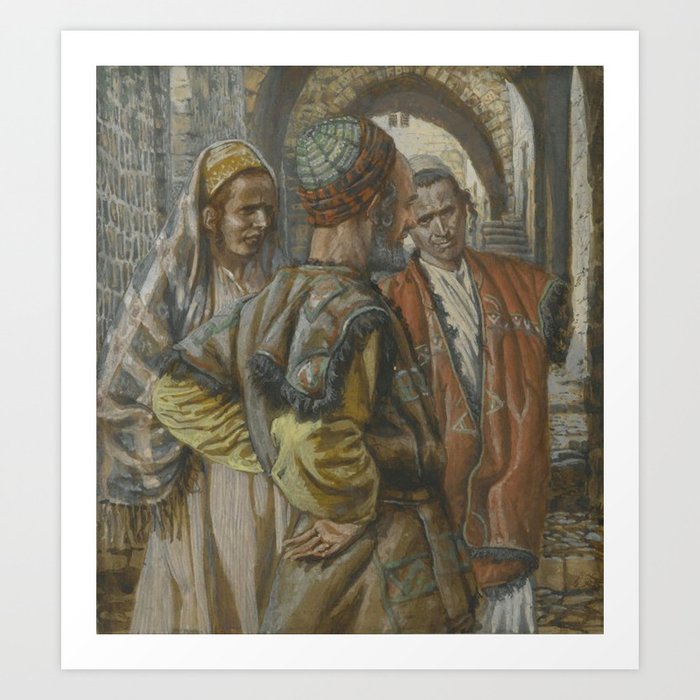 James Tissot Simon the Cyrenian and His Two Sons Alexander and Rufus