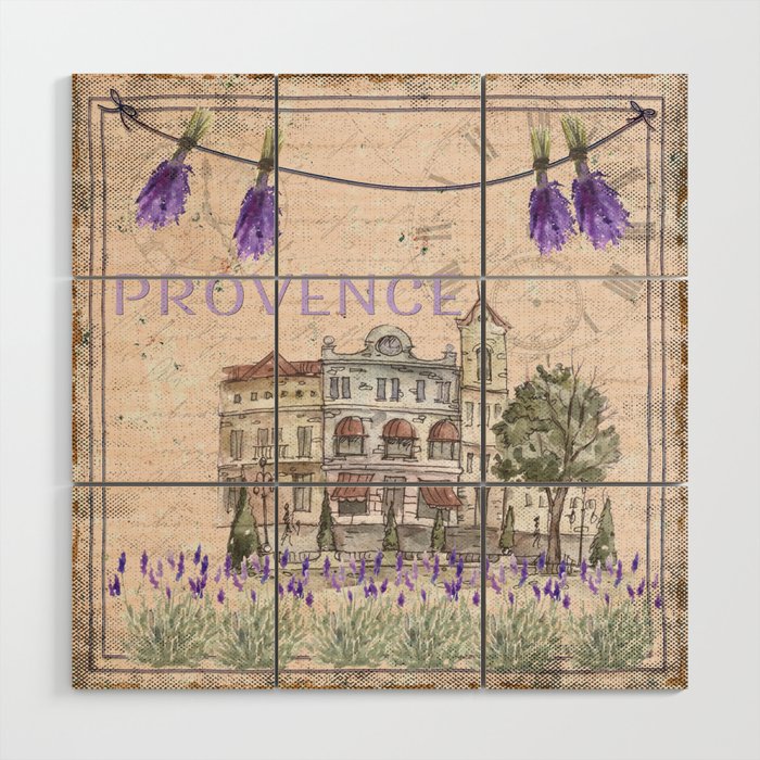 Provence France - my love  - Lavender and Summer Wood Wall Art