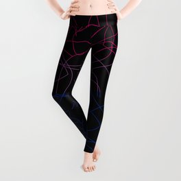 Abstract Threads – Bisexual Pride Flag Leggings