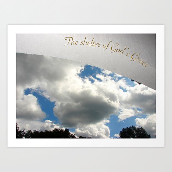 The Shelter of God's Grace Art Print