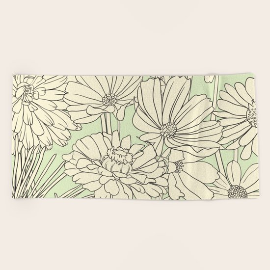 FLOWERS Beach Towel