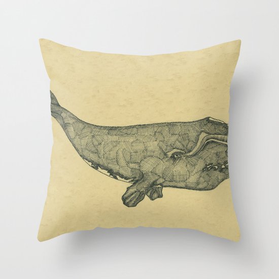 Northern Right Whale Throw Pillow